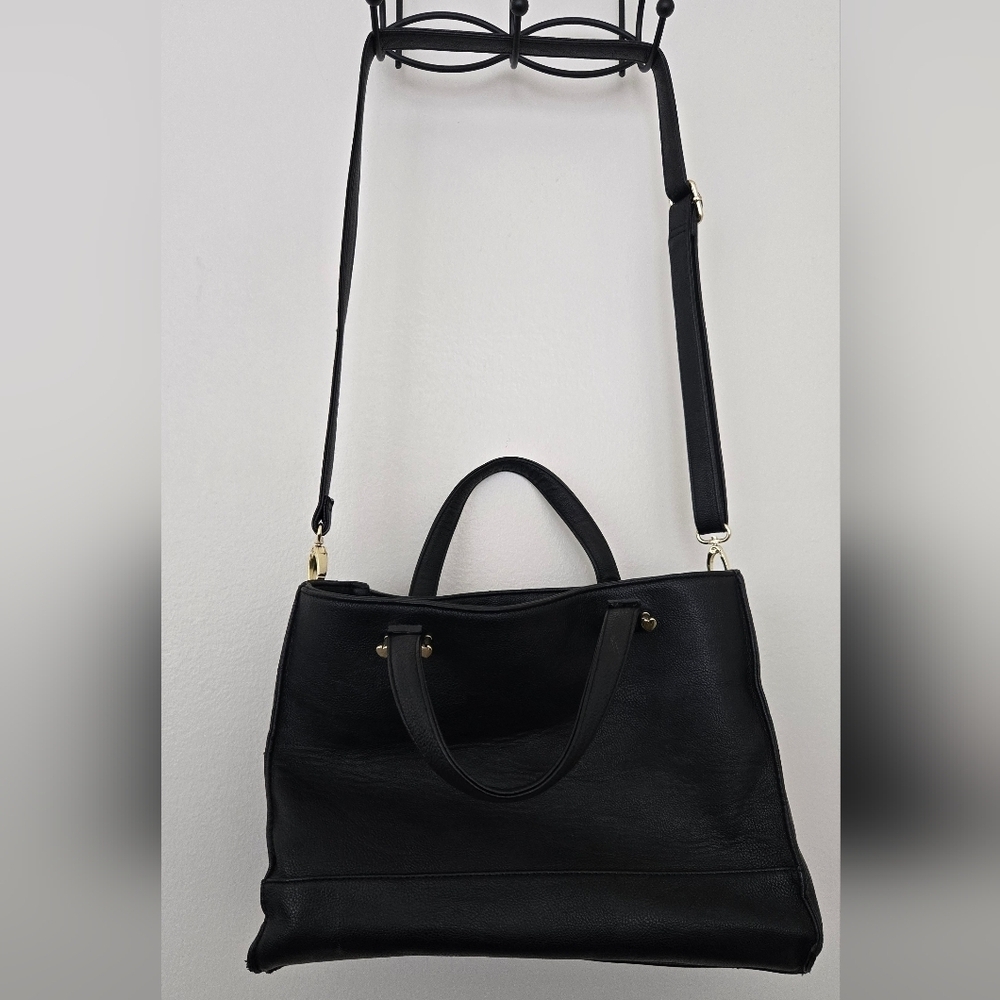 Betsey Johnson Kitch Cat Kitty Tote Shoulder Hand Bag Black EUC - Picture 8 of 8